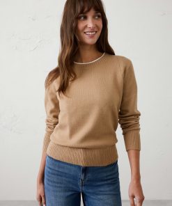 New Camel Perfectly Soft Crew-Neck Sweater