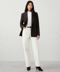 Dark Chocolate Double Weave Blazer