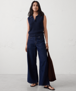 Rinse Wide-Leg Mid-Rise Jean
