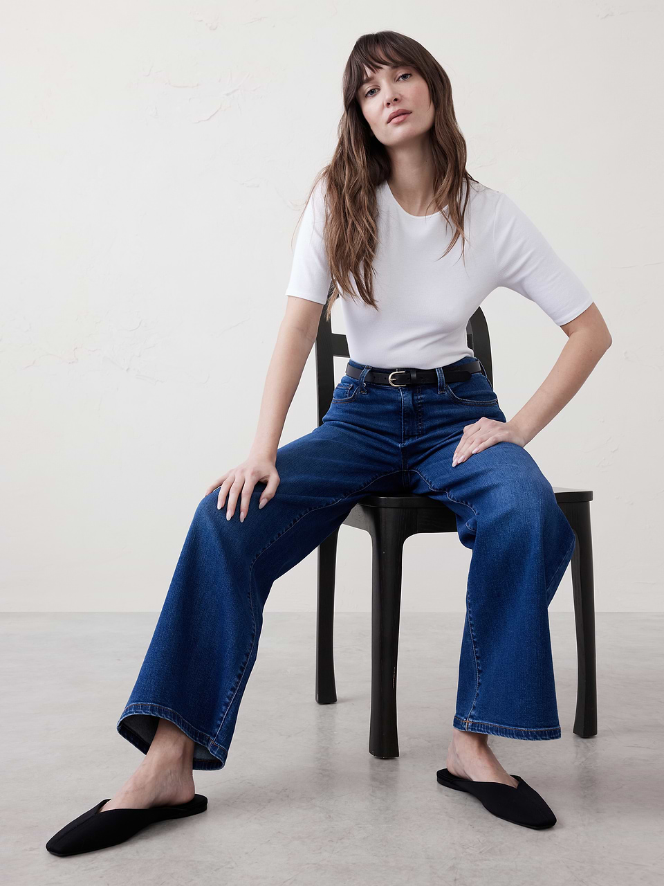 Dark Wash Wide-Leg High-Rise Jean - Image 3