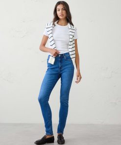 Medium Wash High-Rise Skinny Jean